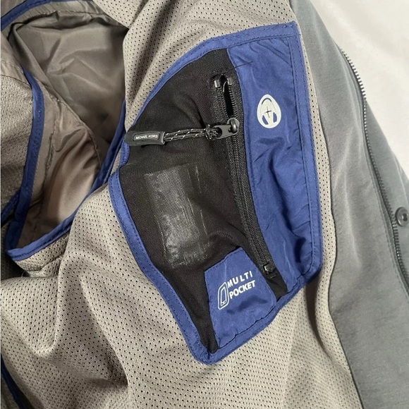 Michael Kors Mens Zip Up Jacket Size XL Dark Gray Pocket Extra Large - Picture 4 of 10